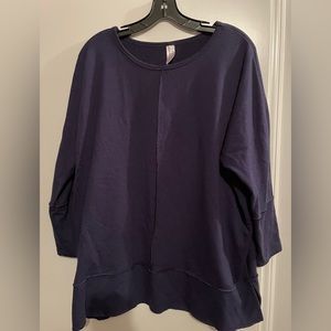 SPANX Navy Long Sleeve Top